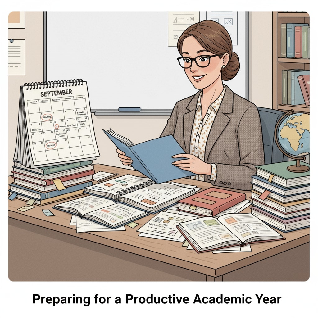 A teacher demonstrating organizational skills relevant to educational qualifications and potential career transition to ABA therapy