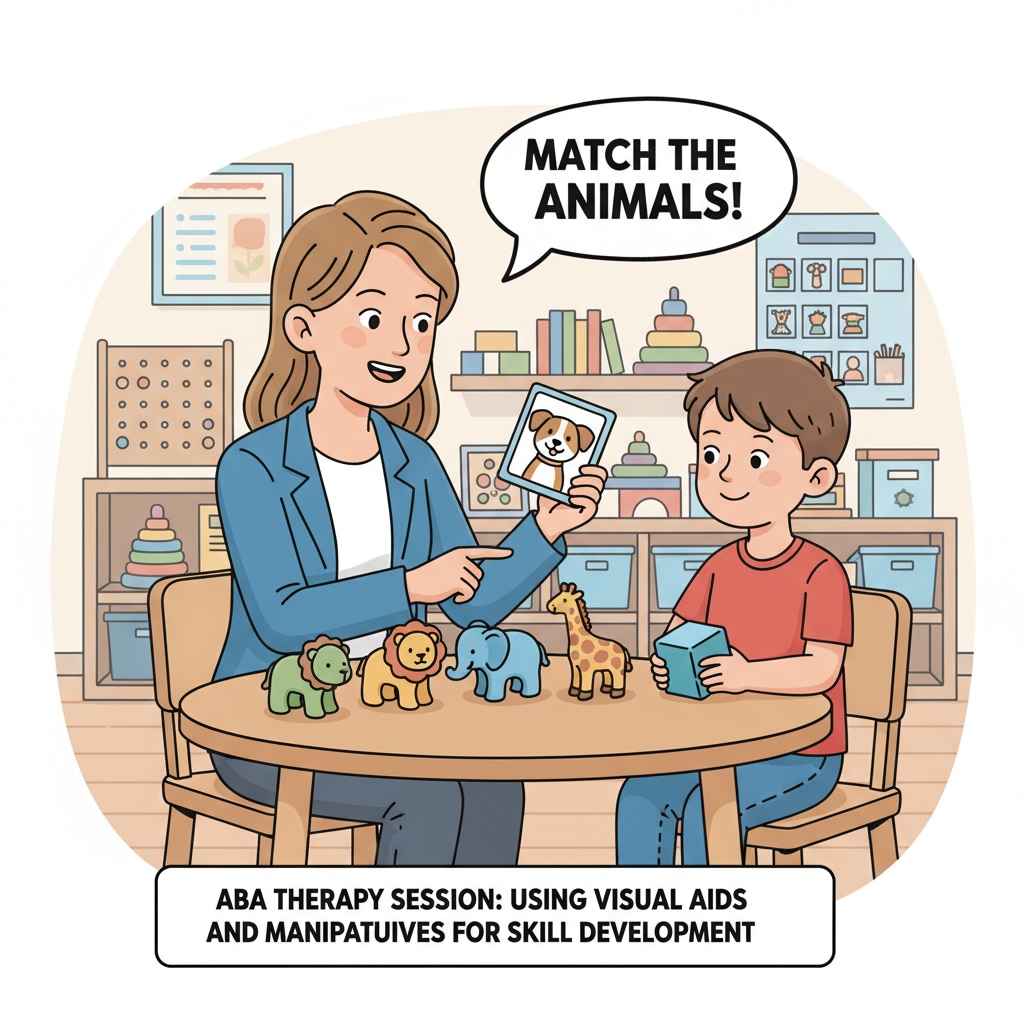 A therapist working with a child in an ABA therapy session, relevant to teacher career transition, professional development, and ABA therapy