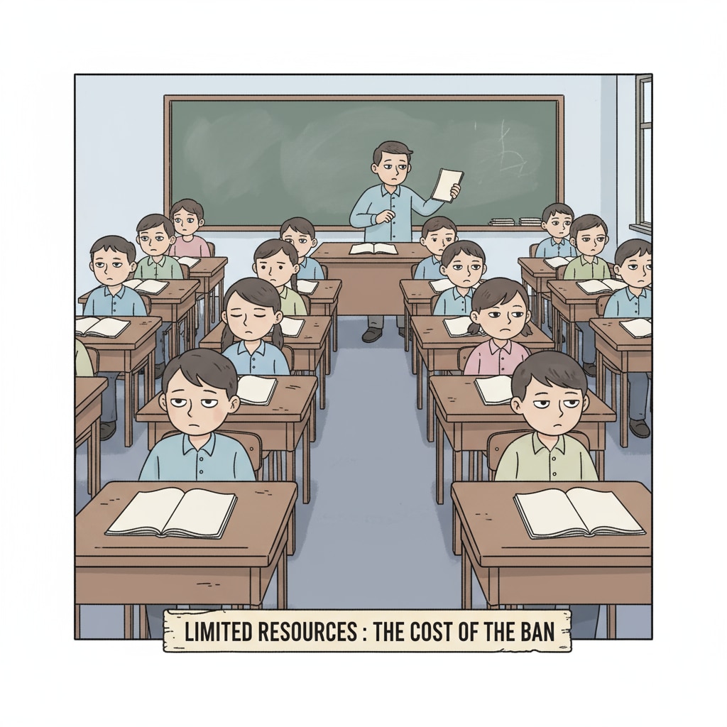 Bored students in a classroom during the time of the DoD education ban on LGBTQ+ books and diverse content