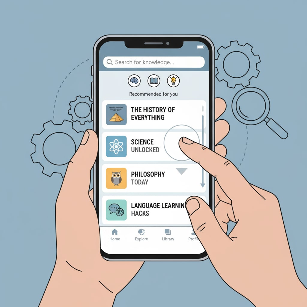 Selecting educational podcasts for basic education review by an adult with ADHD