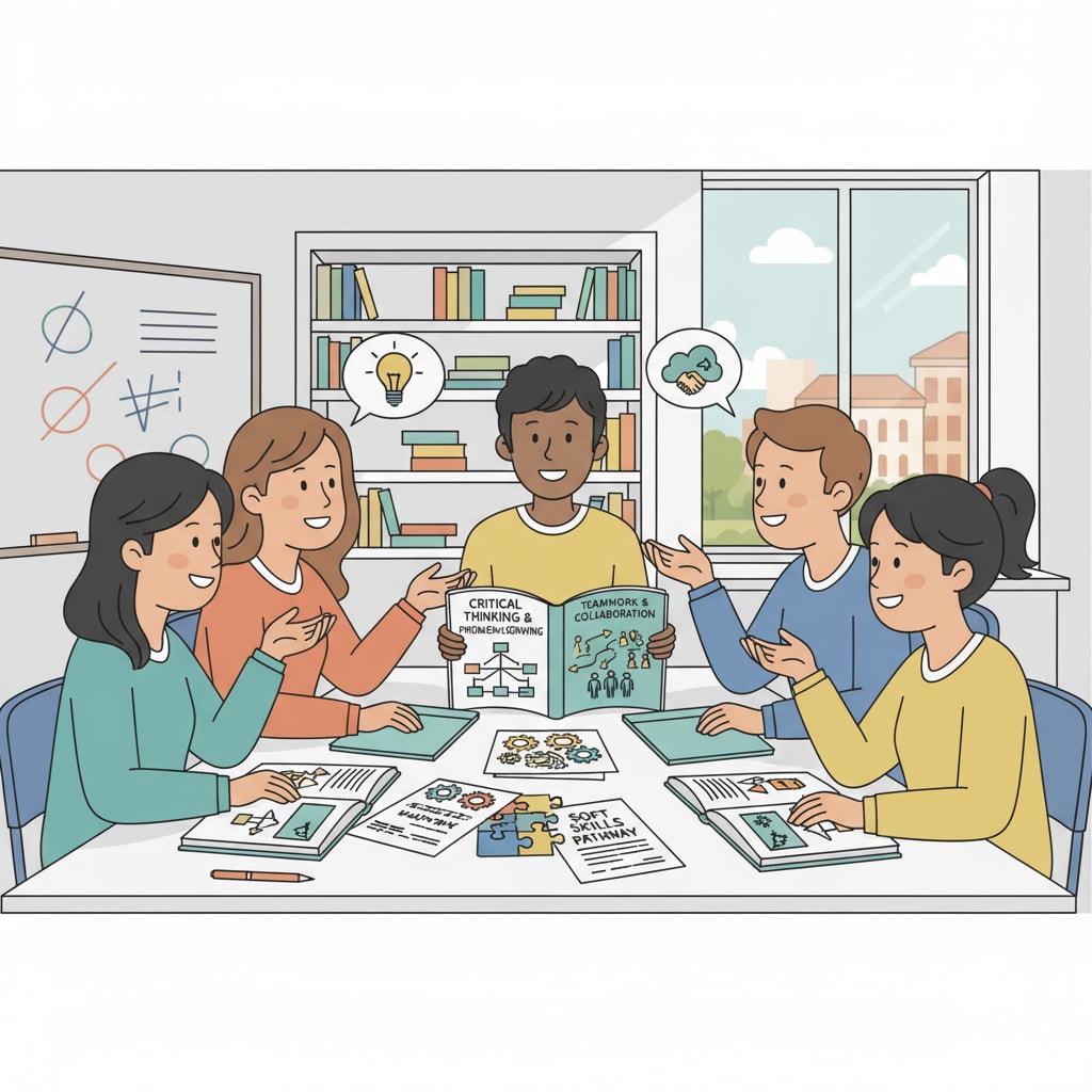 Students discussing in a classroom related to soft skills in secondary education