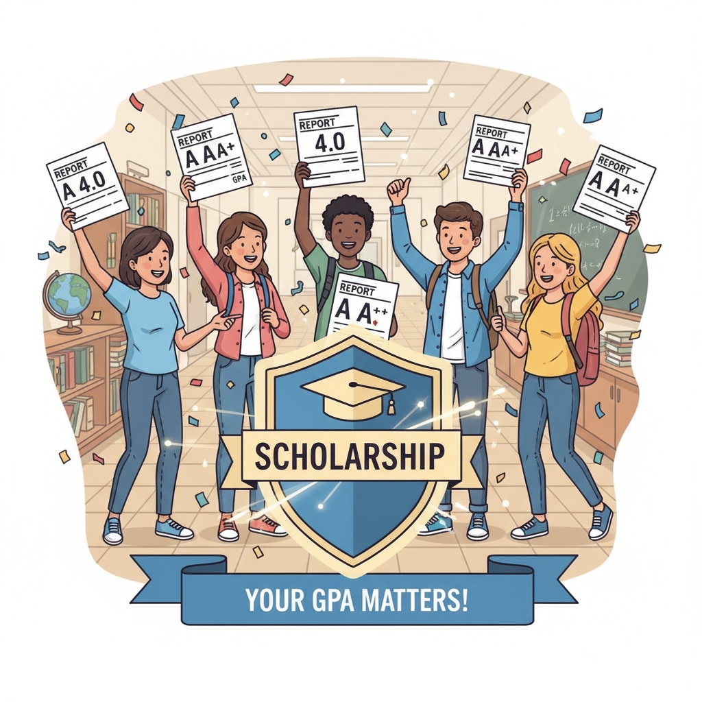 Students with high GPAs celebrating, relevant to GPA, scholarships, and technical skills in K12