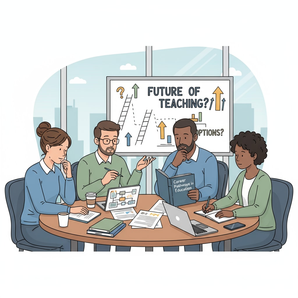 K12 educators discussing further education and career choices