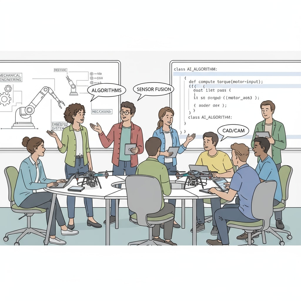 Students discussing engineering and computer science in an alternative education environment