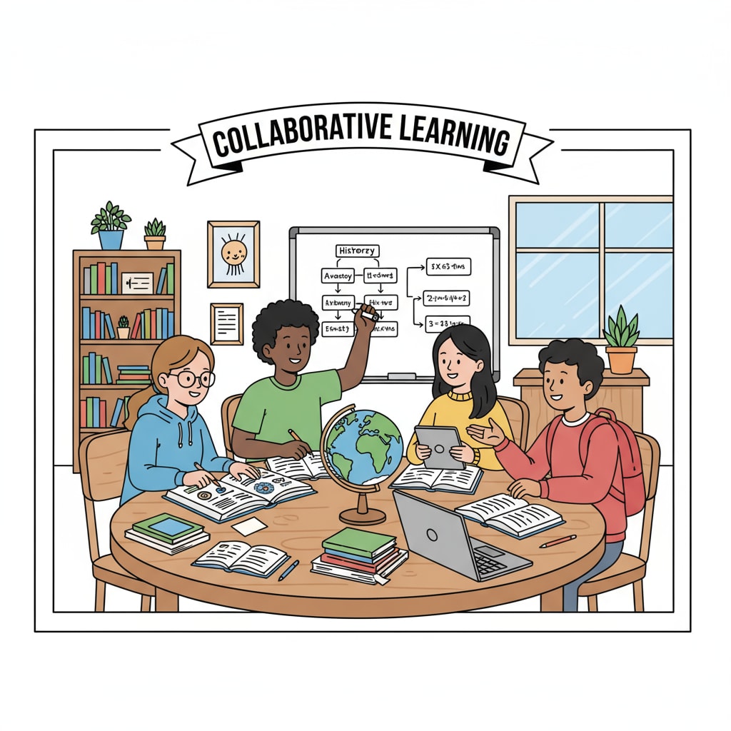 Home-schooled teenagers with academic setbacks studying together