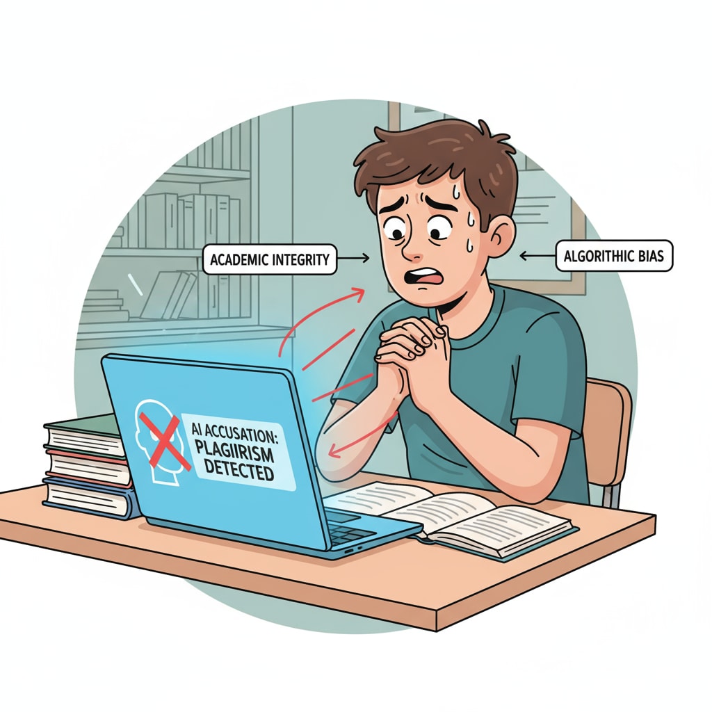 A student worried about AI accusation, related to thesis authenticity and academic integrity