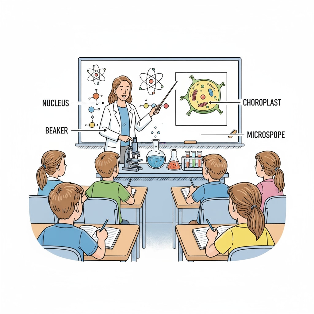 Students engaged in a science class related to academic planning for university education and future career development