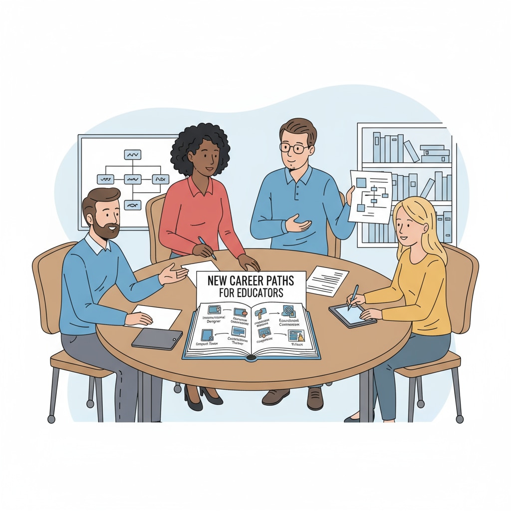 Teachers discussing career transition, professional development, and educational qualifications