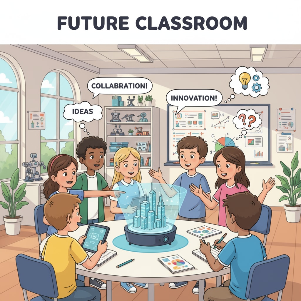 Students actively participating in an innovative classroom activity related to teacher interviews, innovative courses, and student engagement