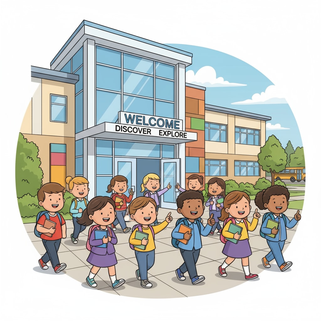 K12 students adapting to a new school environment during student transition