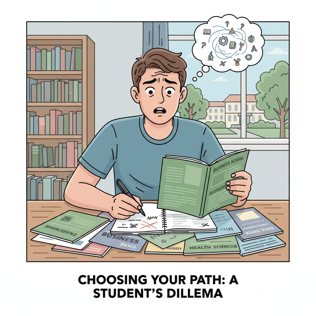 Student confused while choosing a university major