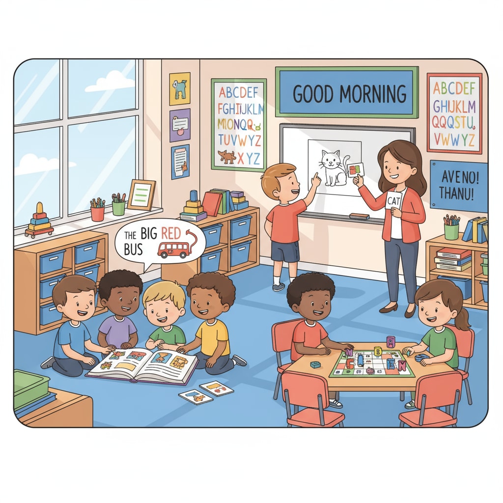 English teaching methods in lower primary school classroom