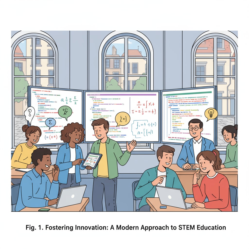 Students discussing math and programming in a European university classroom for university major selection in European study