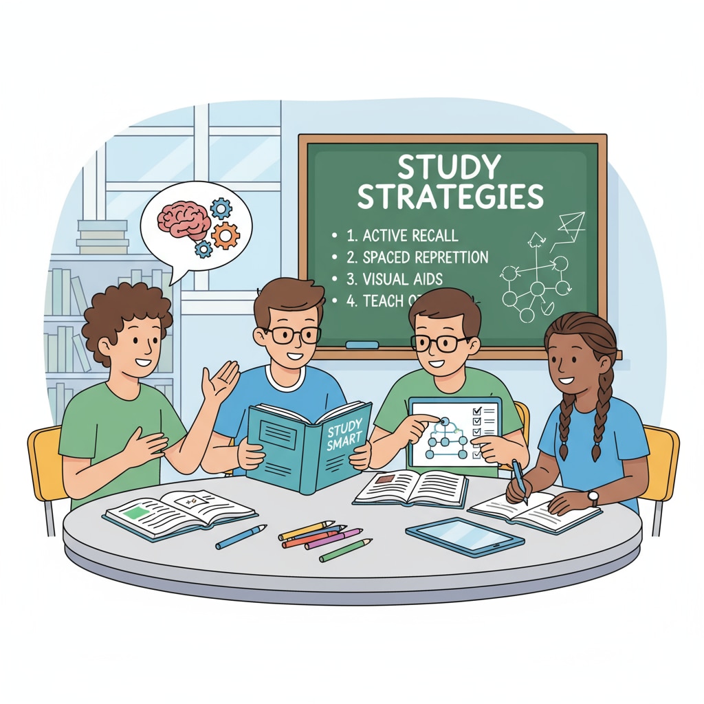 High school students discussing study methods