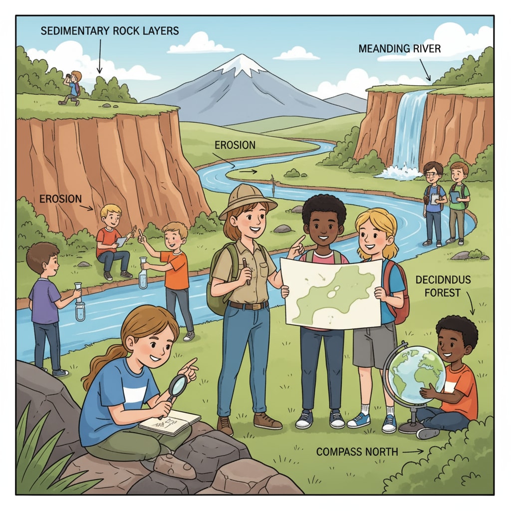 Students participating in a geography field trip, associated with university major selection, lack of interests, geography major, social experience