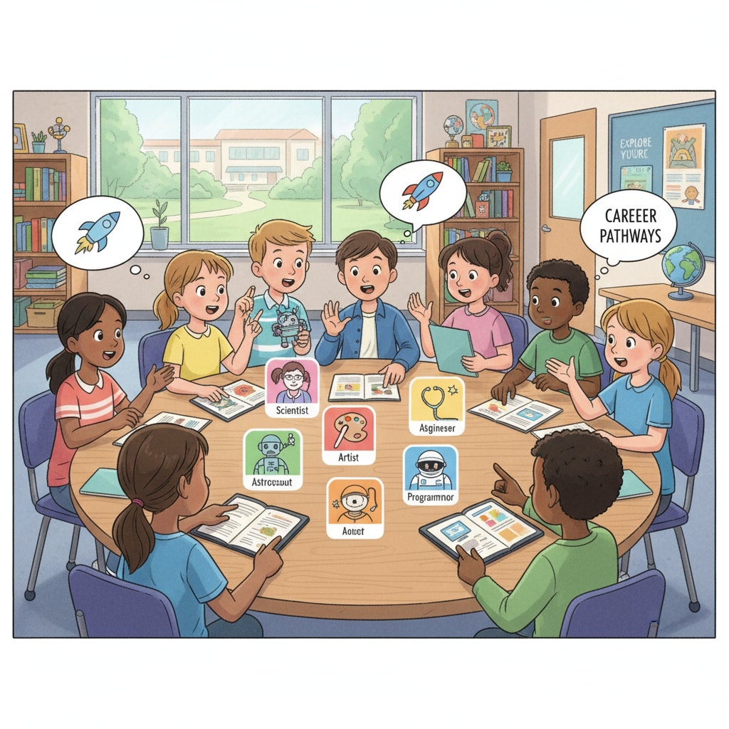 K12 students engaged in a discussion about career choices amidst parental control and military obligation considerations