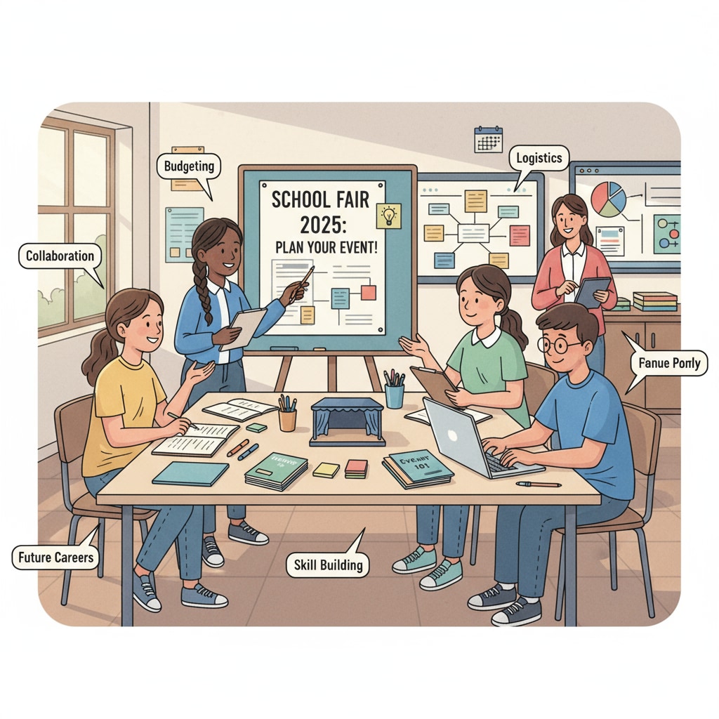 K12 students learning event planning skills relevant to event planning industry, professional certification, and educational choices