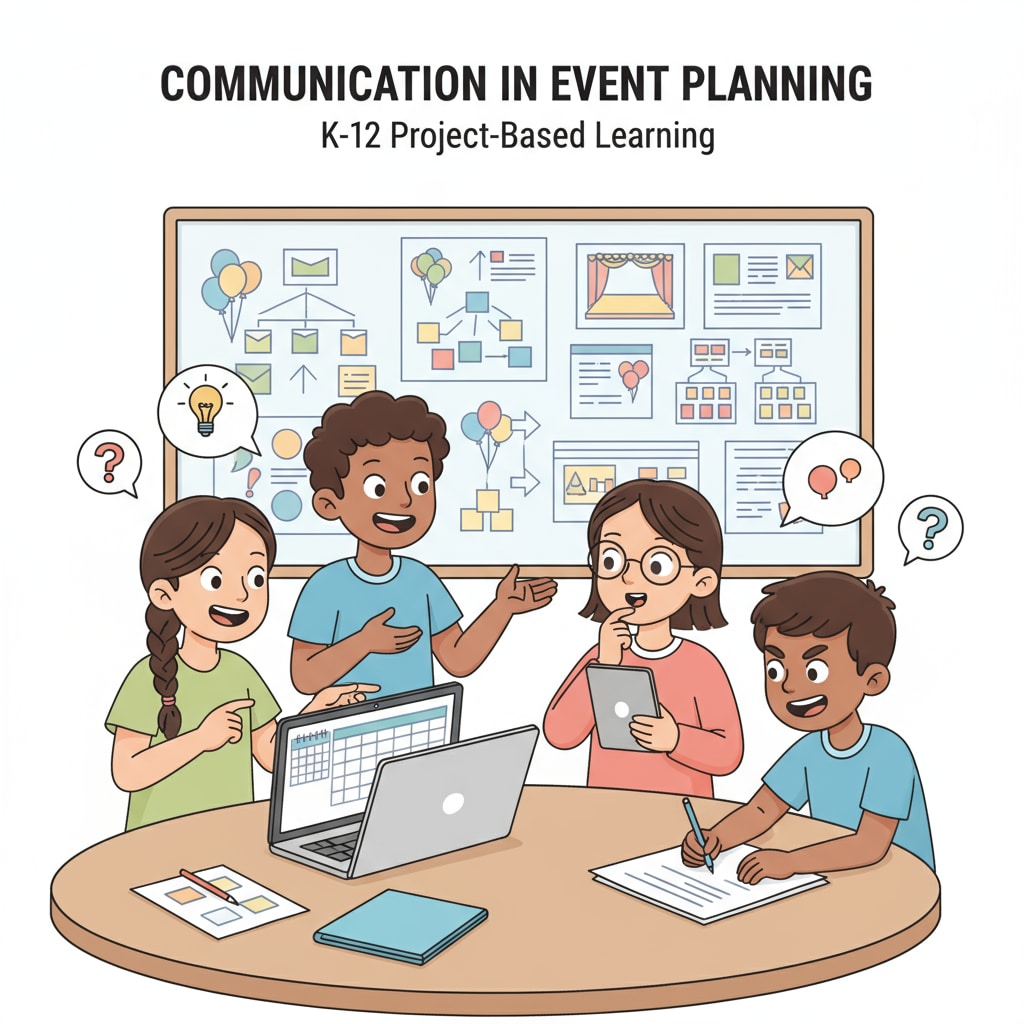 K12 students demonstrating communication skills important for event planning industry, professional certification, and educational choices