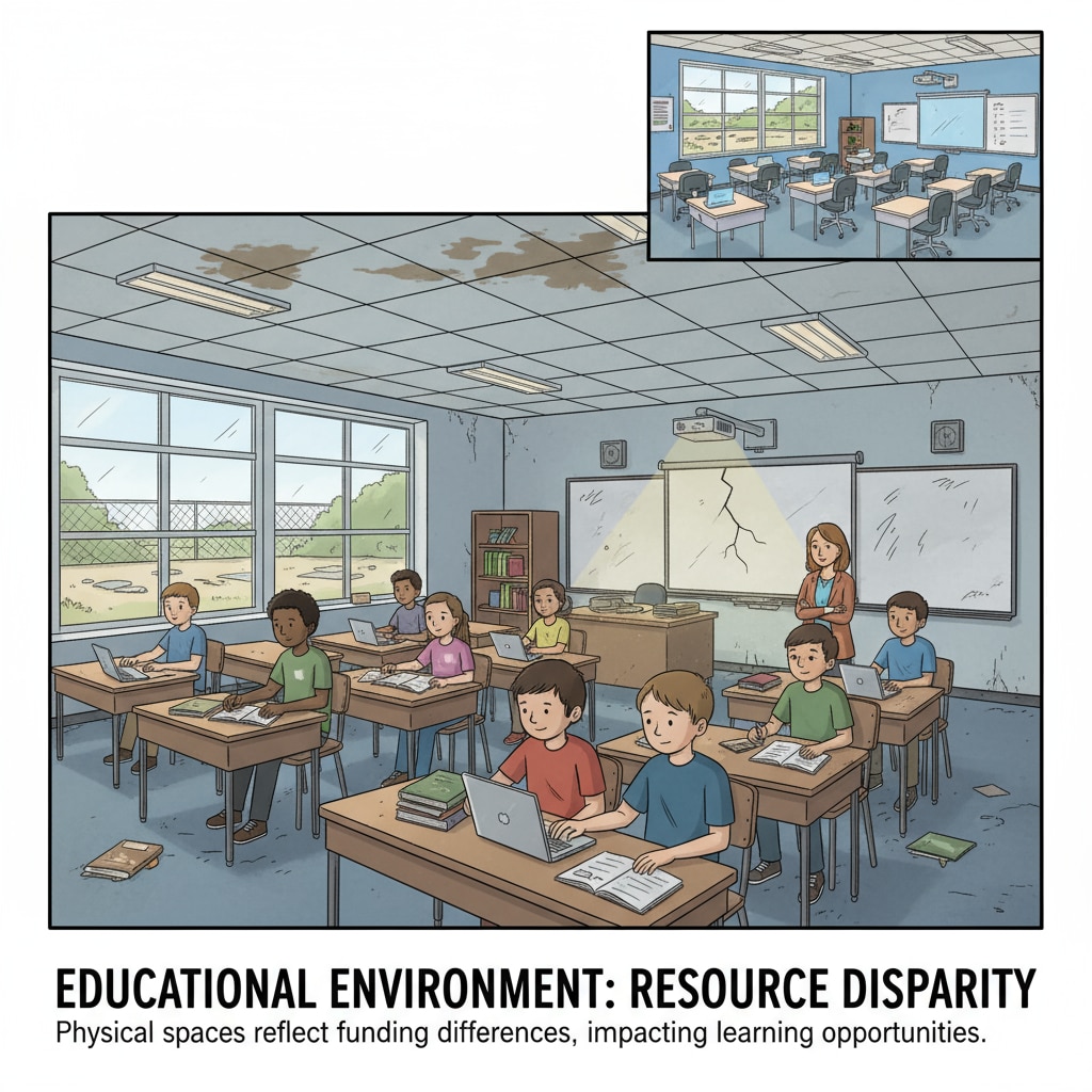 Students in an American school classroom related to social class screening in the education system.