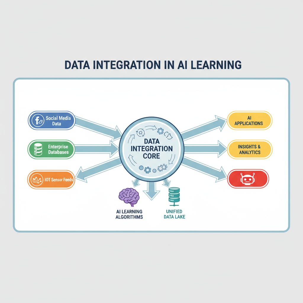 Data integration process in an AI Learning Center for enhanced teacher efficiency