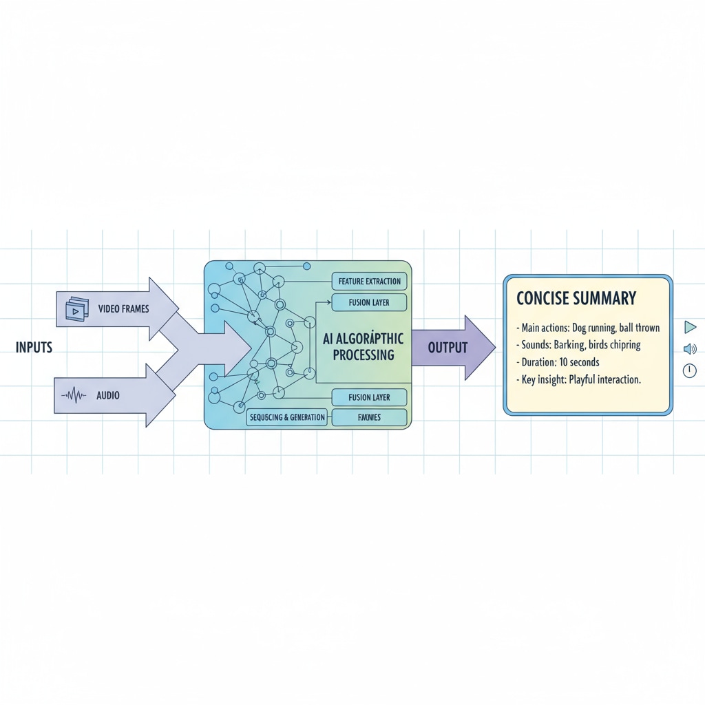 AI system generating a summary for video teaching to promote educational equality