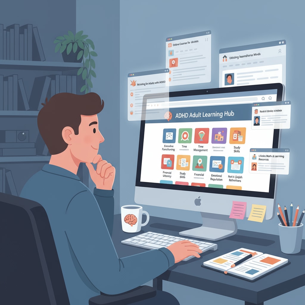 ADHD adults using online learning resources for basic education