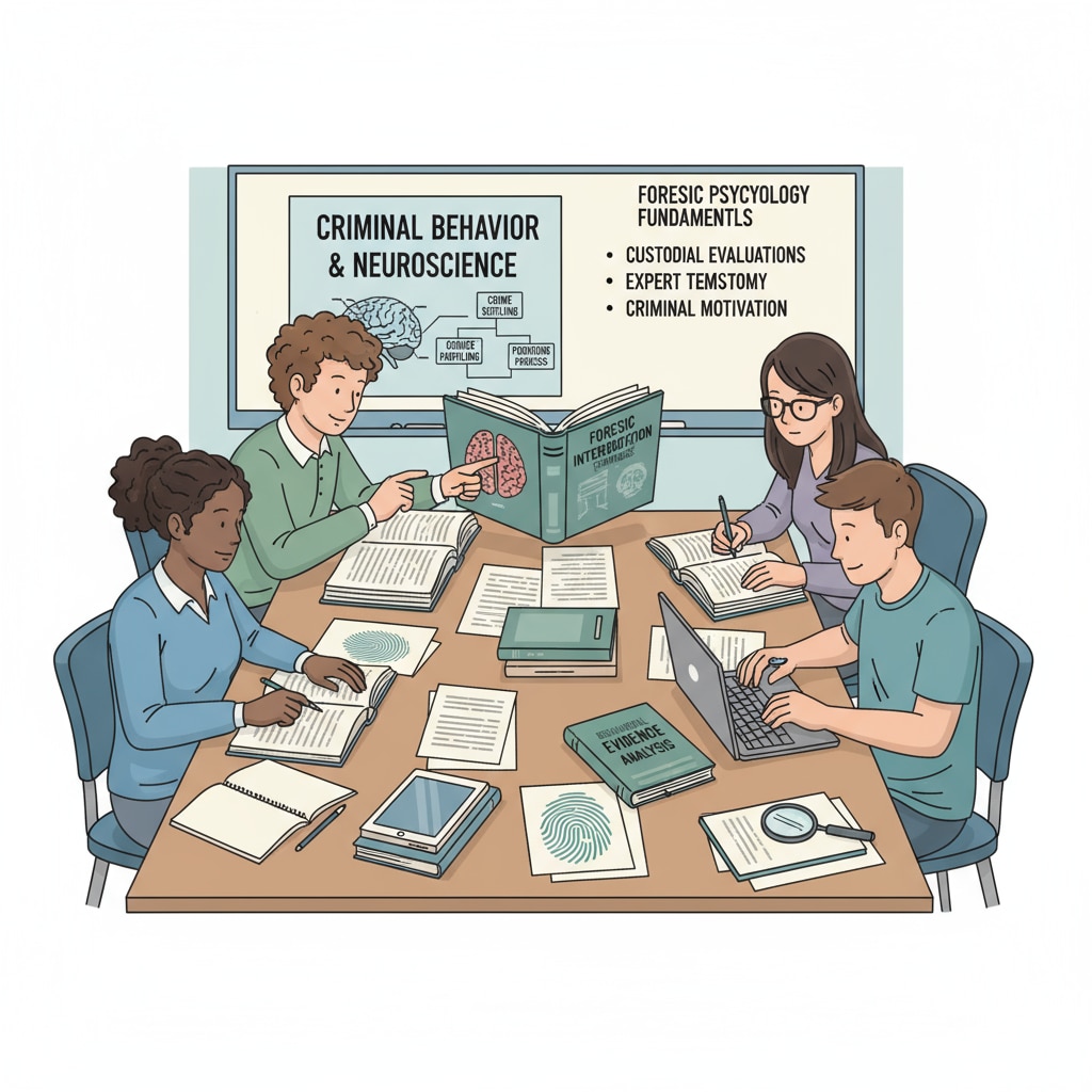 Students studying in a classroom for forensic psychology university path and career planning