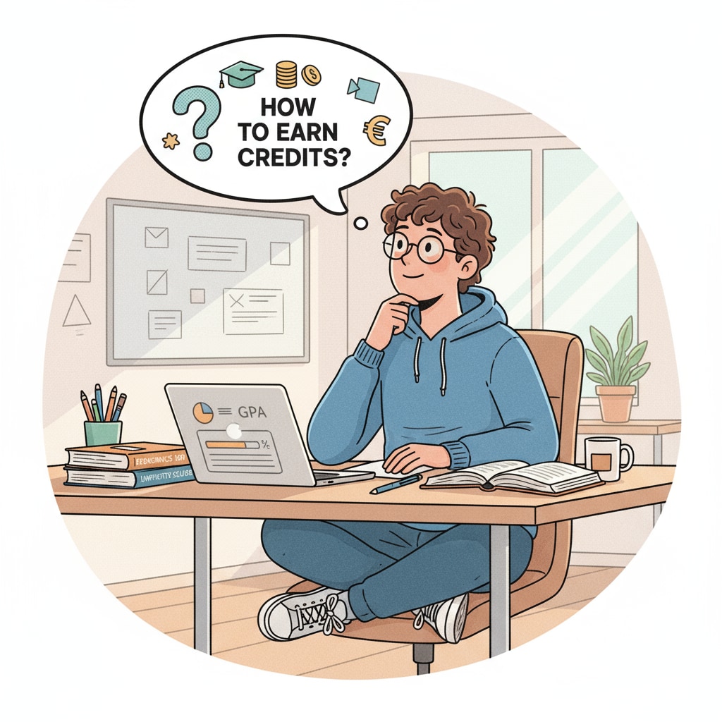 A young adult sitting at a desk, looking at textbooks and a laptop, thinking about how to earn credits A 22-year-old or older student considering credit recovery options