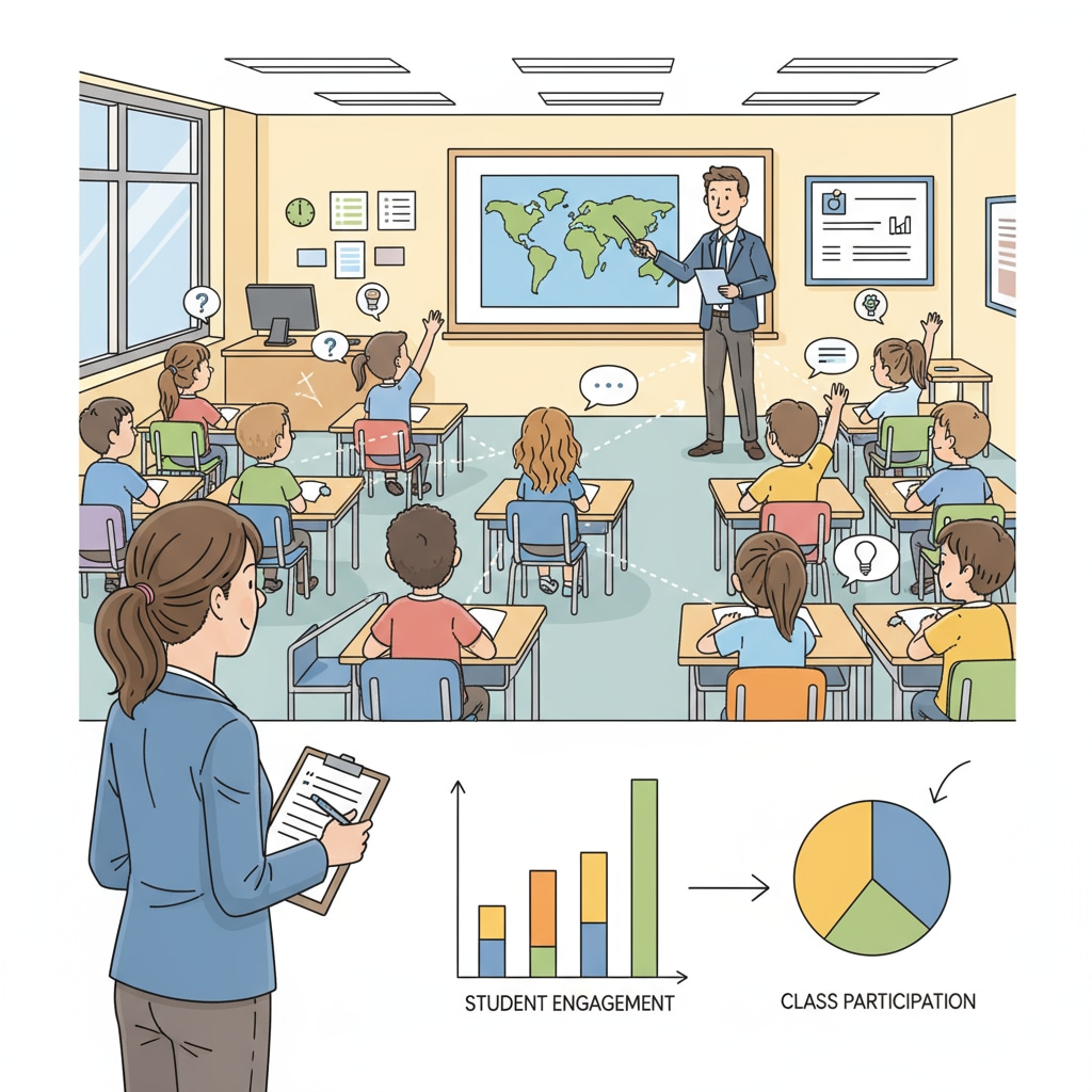 A researcher observing a classroom to gather data for educational research Research, evaluation, and educational inequality - classroom research