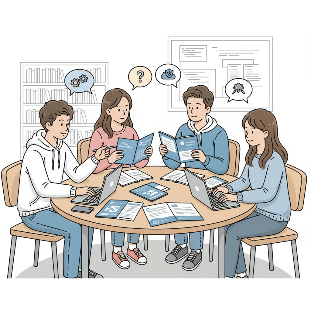 Software engineering students discussing certificate options for K12 EdTech to enhance their resumes