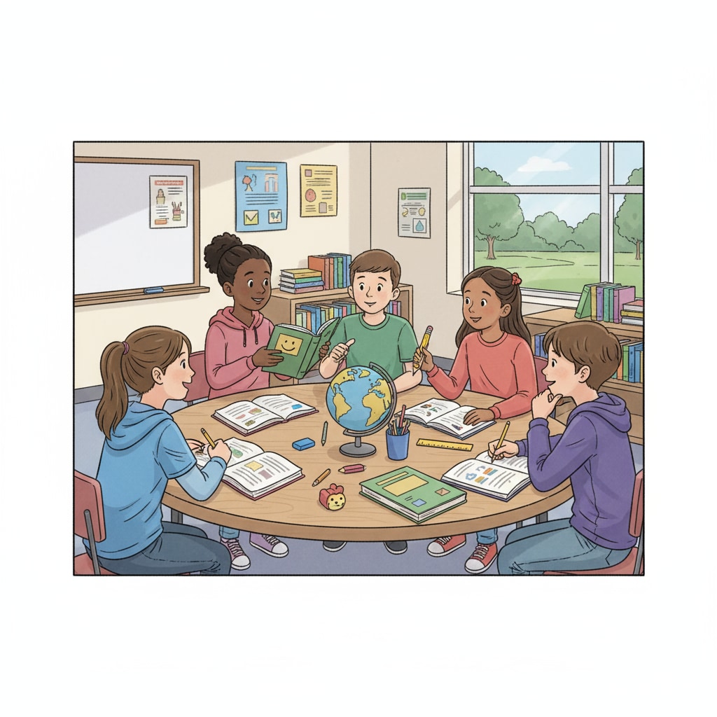 K12 students discussing campus item sharing for potential extra income on a rental platform