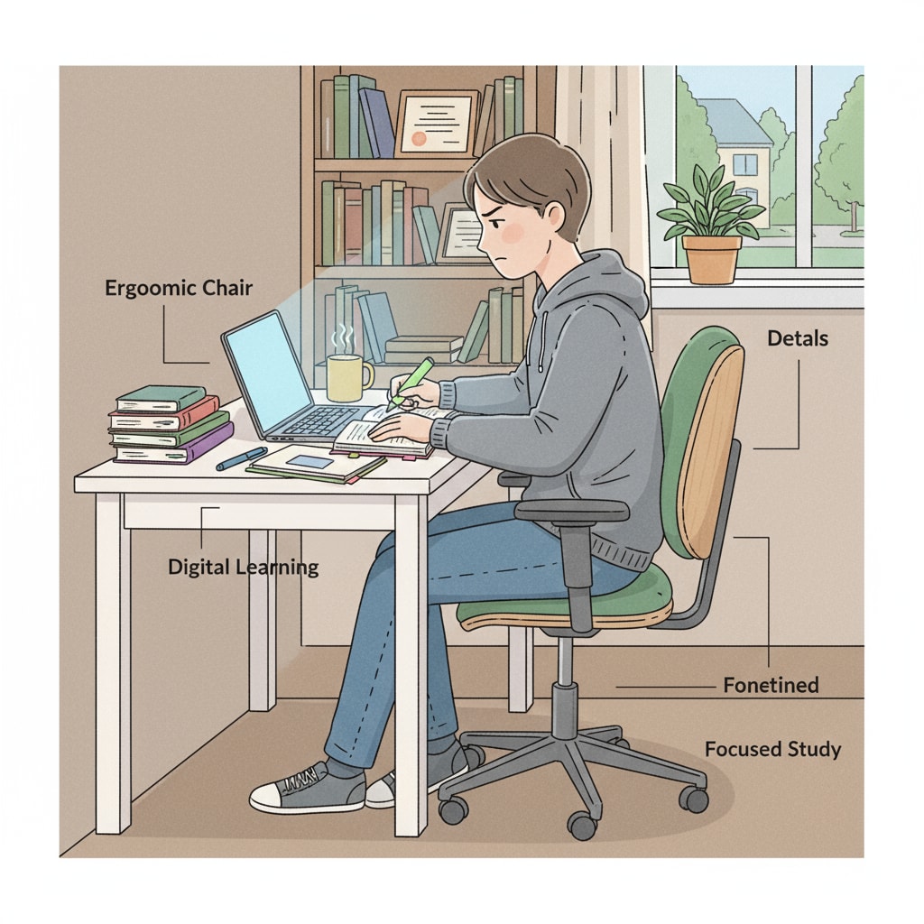 A single teen is comfortably seated in a chair at home, concentrating on their laptop screen while studying. A chronically ill teen using distance education for continuous learning