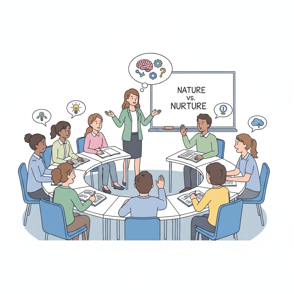 A high school psychology class where students are having a discussion, with the teacher guiding the conversation. High school students exploring psychology as part of forensic psychology, college pathways, and career planning