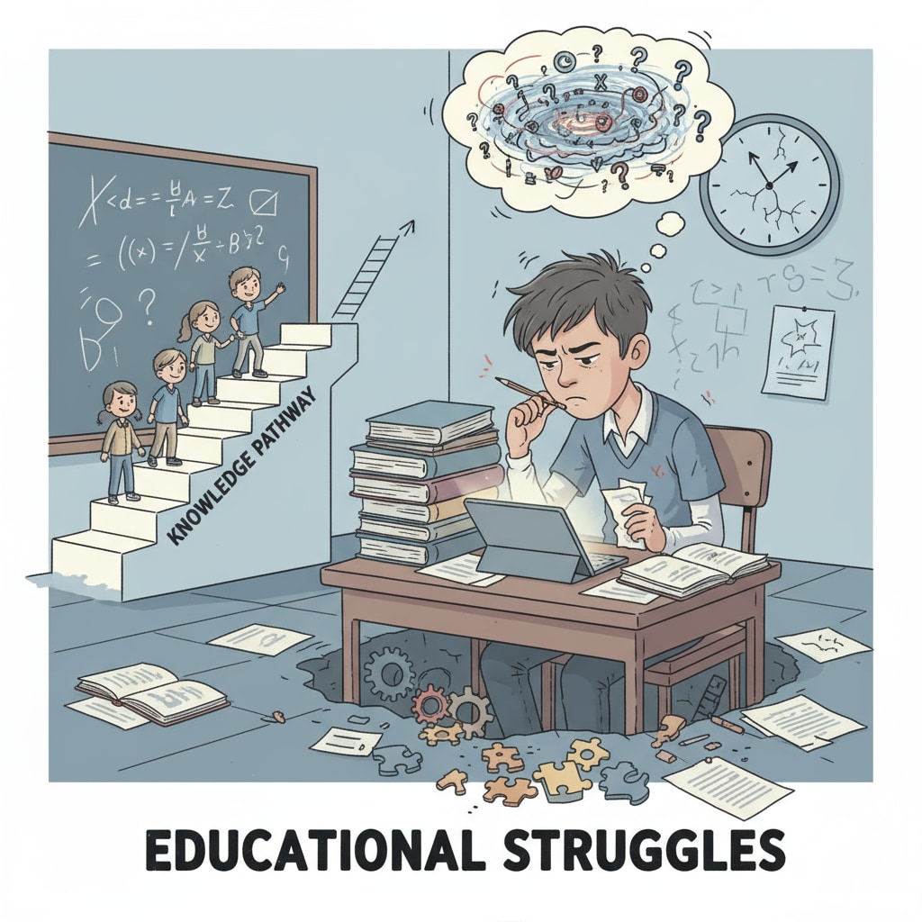 An adolescent with educational backwardness, self - discipline difficulties, and ADHD struggling to study at home