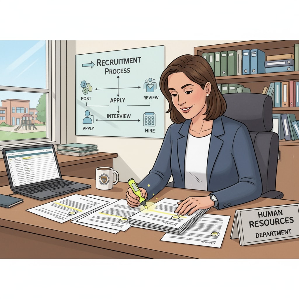 School District HR Director in the Recruitment Process of Career Transition