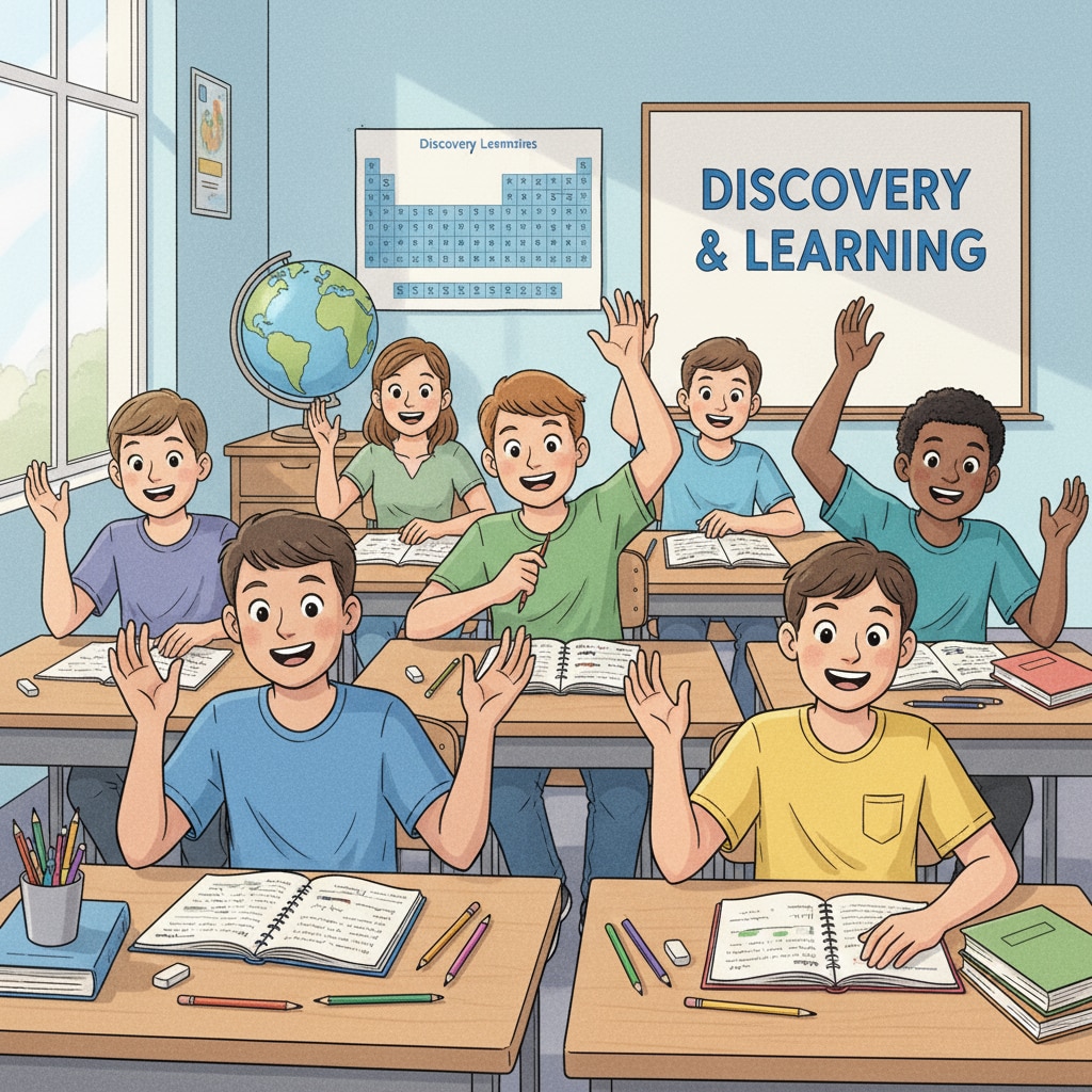 A group of teenagers are sitting at desks, with notebooks and pencils in front of them, looking eager to learn new knowledge. Teenagers in a classroom setting, ready for learning basic literacy as part of adolescent education using effective teaching methods