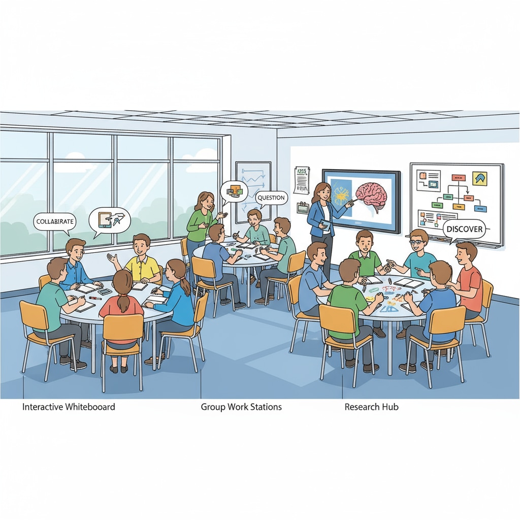 An active classroom scene demonstrating how educational reform can enhance student engagement through new teaching methods.