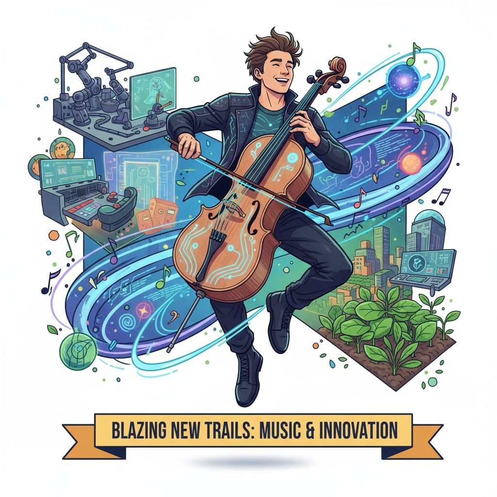 A young man is playing a musical instrument with great enthusiasm, representing his passion for a non-traditional career path. A young man expressing his autonomy in choosing a career he loves, in contrast to possible parental expectations