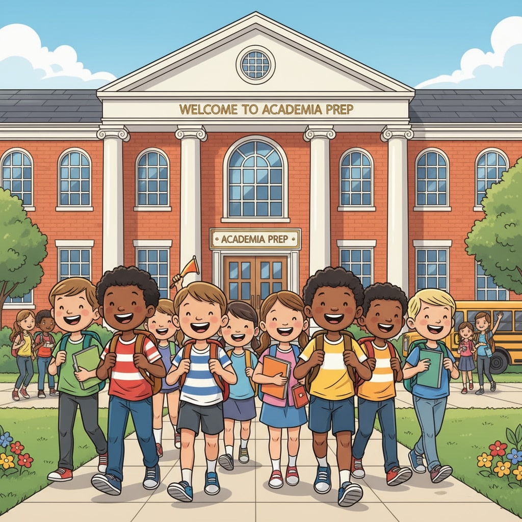 Children entering a private school, related to education choices and adaptation