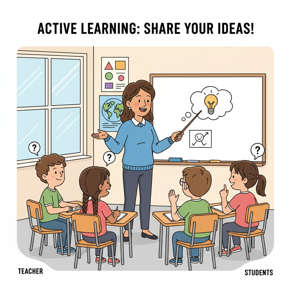 A teacher facilitating a learning environment that promotes critical thinking.