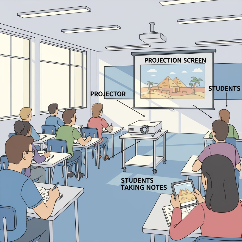 Students in a classroom watching a movie as an educational resource for youth education related to consent and anti-bullying