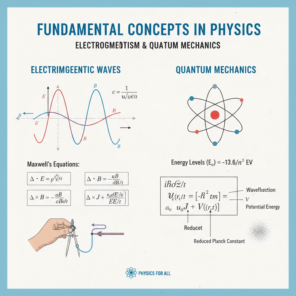 A page from a physics textbook showing various scientific symbols and formulas Physics textbook page with scientific symbols and formulas