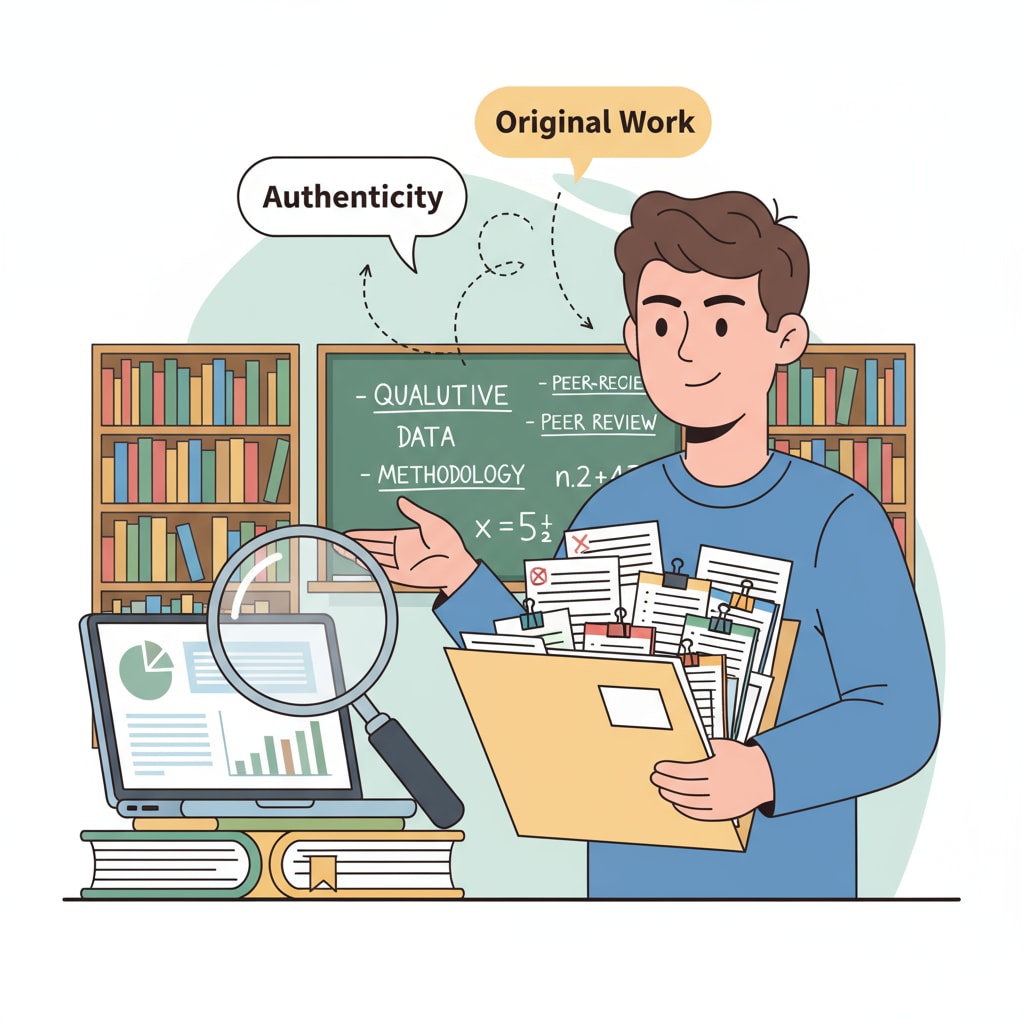 A student showing a folder filled with research notes and paper drafts to prove the authenticity of their work Student presenting research notes and drafts to uphold academic integrity