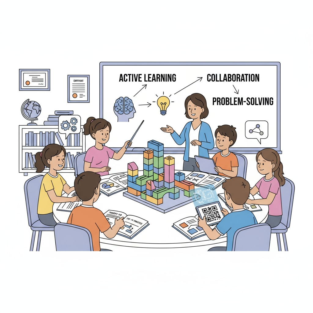 A group of students actively participating in a classroom activity, highlighting the practical application of educational theories learned from textbooks. Students engaged in classroom activity relevant to education,入门教材,经典推荐