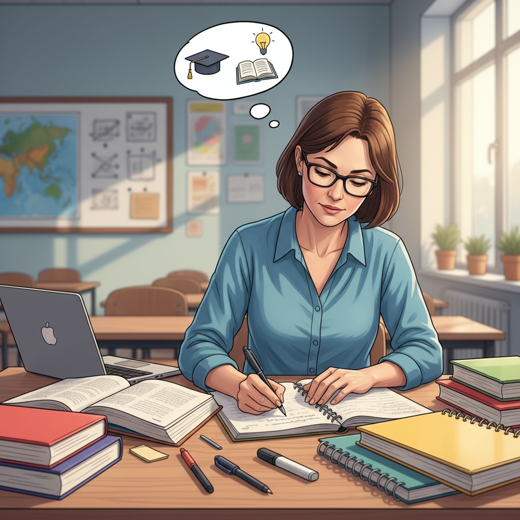 An adult student is sitting at a desk in a classroom, studying books and taking notes, showing the dedication in adult education. Adult student studying in a classroom related to adult education, high school diploma, and GED