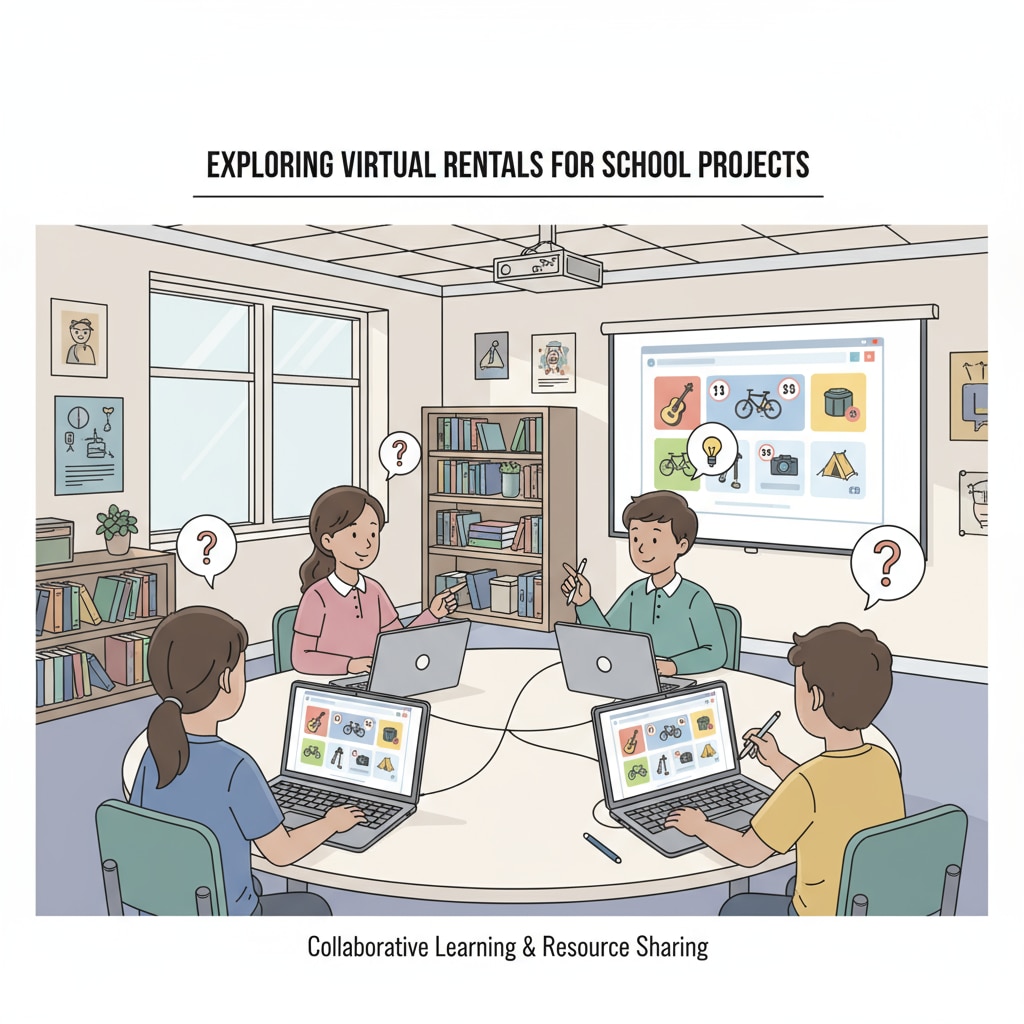 K12 students exploring a student rental platform for campus item sharing to earn extra income