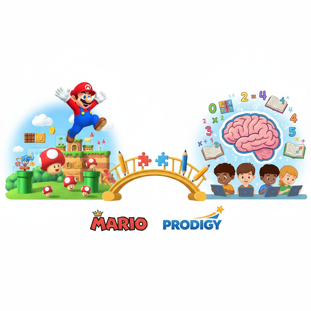 Design focus comparison of Mario and Prodigy in educational games