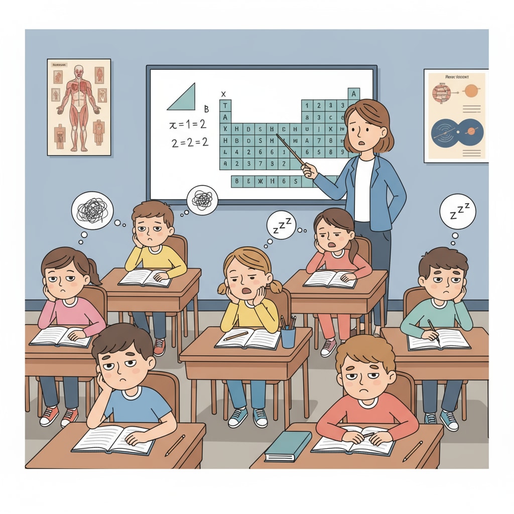 K12 students showing signs of learning burnout