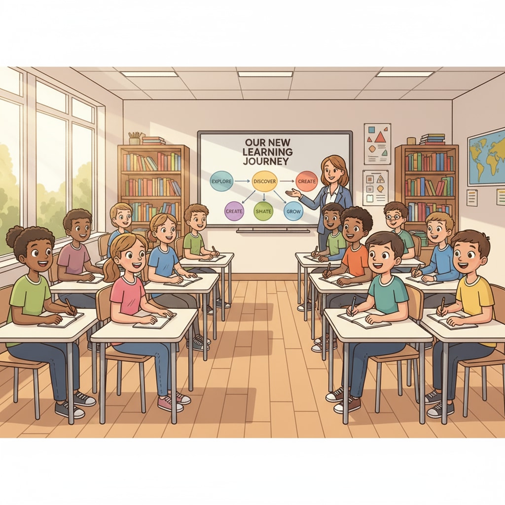 Adolescent education, basic literacy, and teaching planning - eager students in the classroom