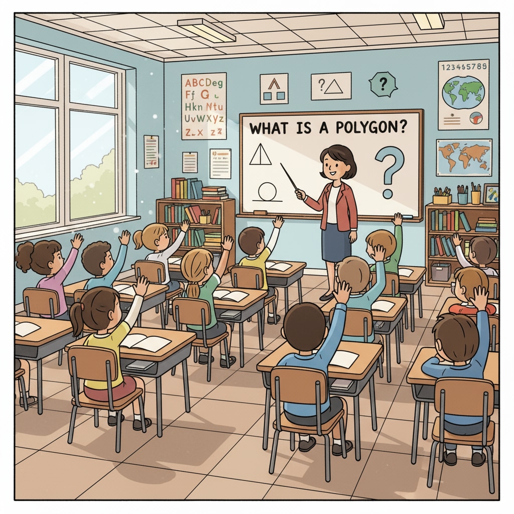 Classroom with obedient students